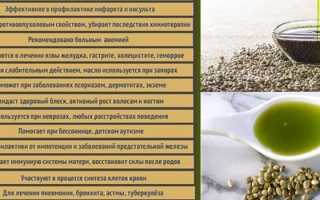 Конопляное масло — польза и вред