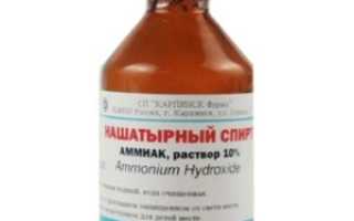Лечение грибка ногтей с помощью нашатырного спирта