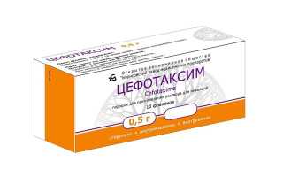 Цефотаксим – инструкция по применению препарата