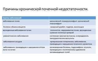 Хроническая почечная недостаточность: симптомы, клиника, лечение и диагностика хпн