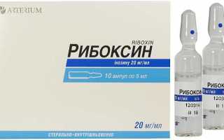 Рибоксин: инструкция по применению, аналоги, цены, отзывы