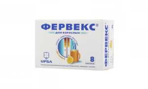 Фервекс — инструкция по применению и состав, показания, форма выпуска и цена