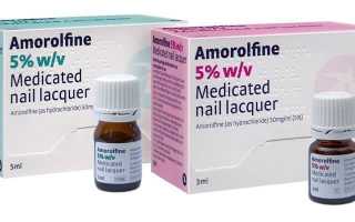 Аморолфин от грибка ногтей — форма выпуска, состав, инструкция по применению, аналоги и цена