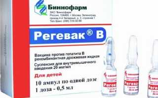 Прививка Регевак: инструкция по применению для детей и взрослых, отзывы