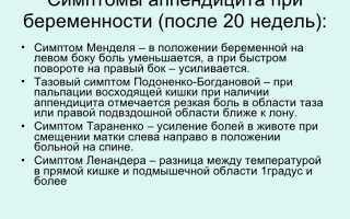 Как распознать аппендицит при беременности?