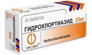 Гидрохлортиазид – инструкция по применению