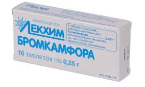 Бромкамфора – инструкция по применению, форма выпуска, показания, аналоги и цена
