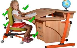 Правильная осанка. Выбираем стол и стул