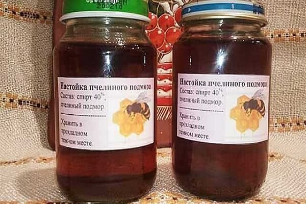 Спиртовая настойка из подмора пчел
