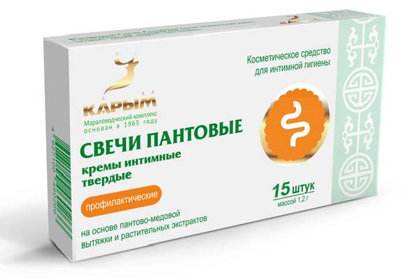 Пантовые свечи, 15 штук Профилактические пантовые свечи