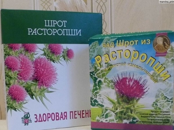 Шрот из расторопши Здоровая печень Шрот из расторопши - фото