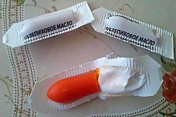 Свеча с маслом облепихи Свечи с облепиховым маслом
