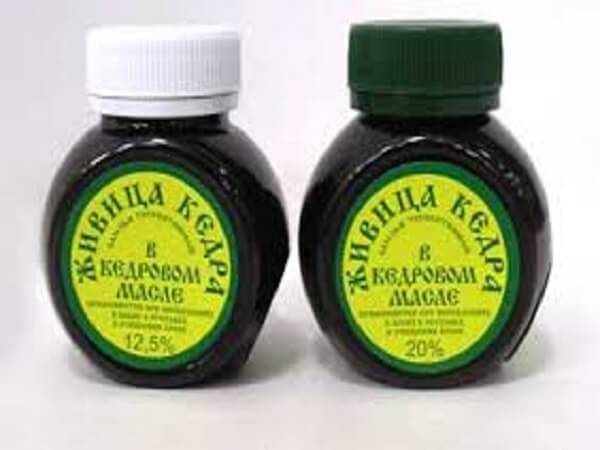 Живица кедровая в кедровом масле 12.5 и 20 % Терпентиновый бальзам